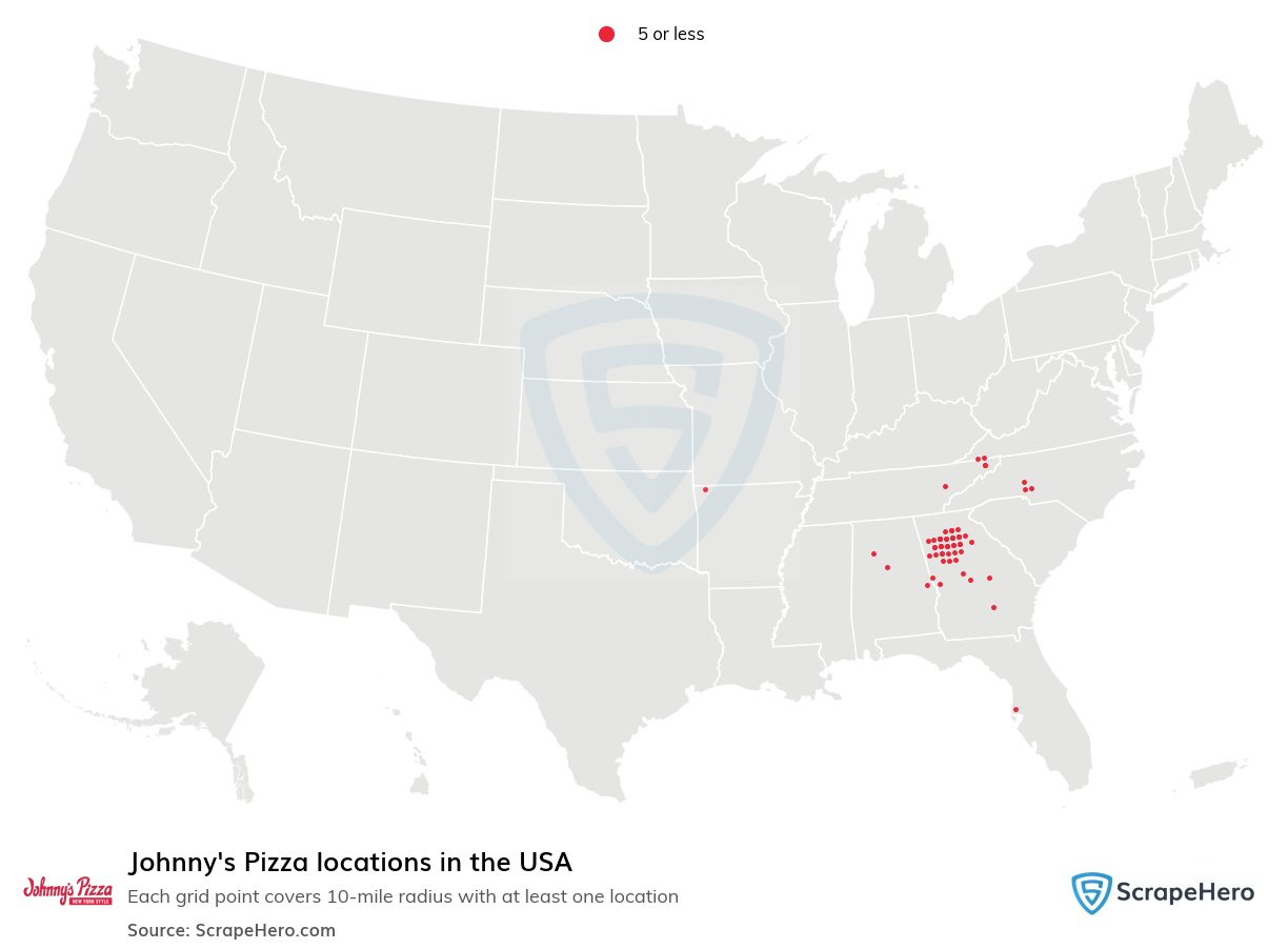 Johnny's Pizza locations