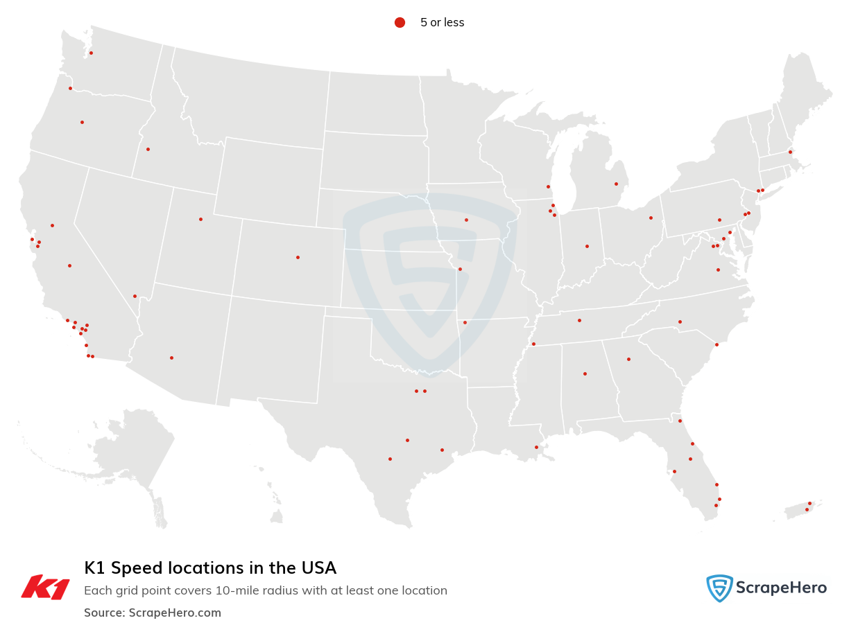 K1 Speed locations