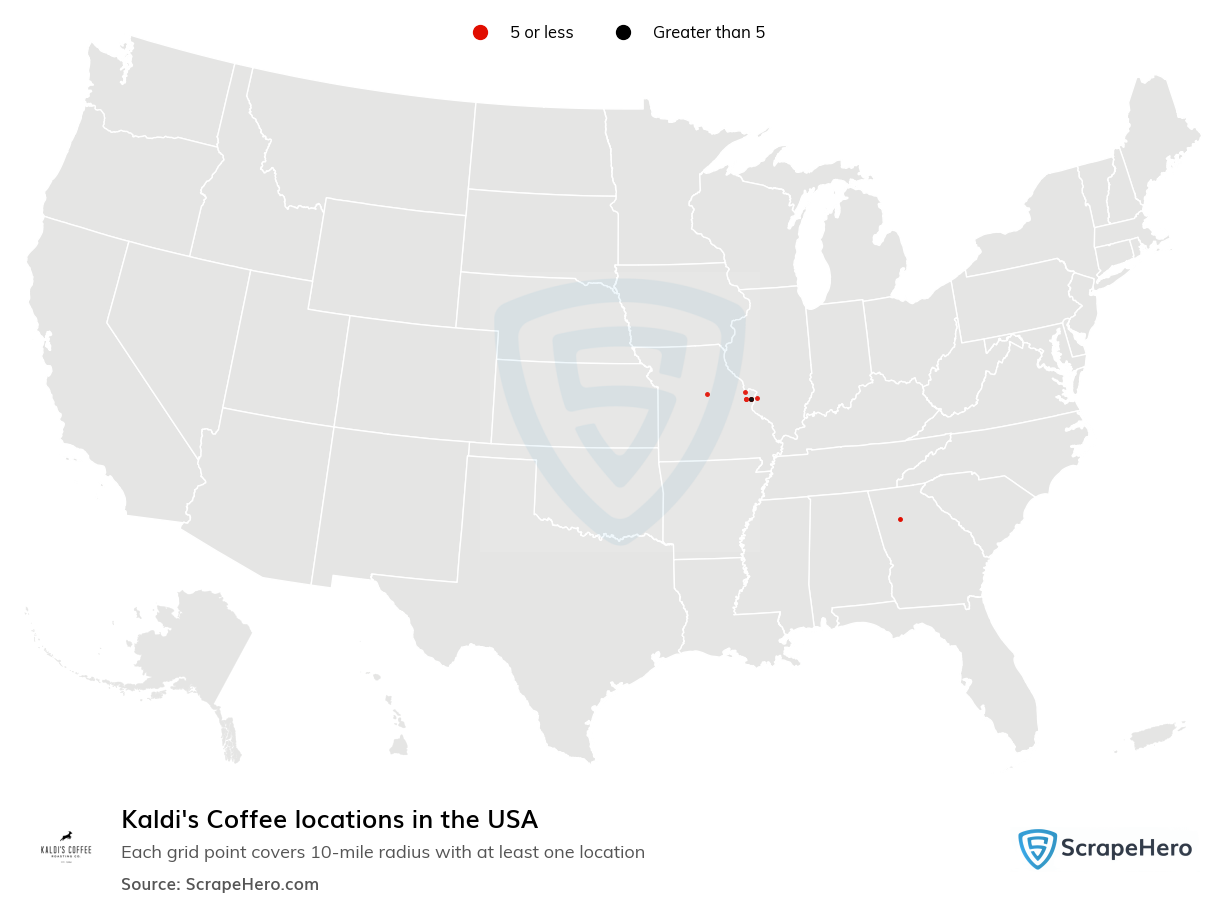 Kaldi's Coffee locations