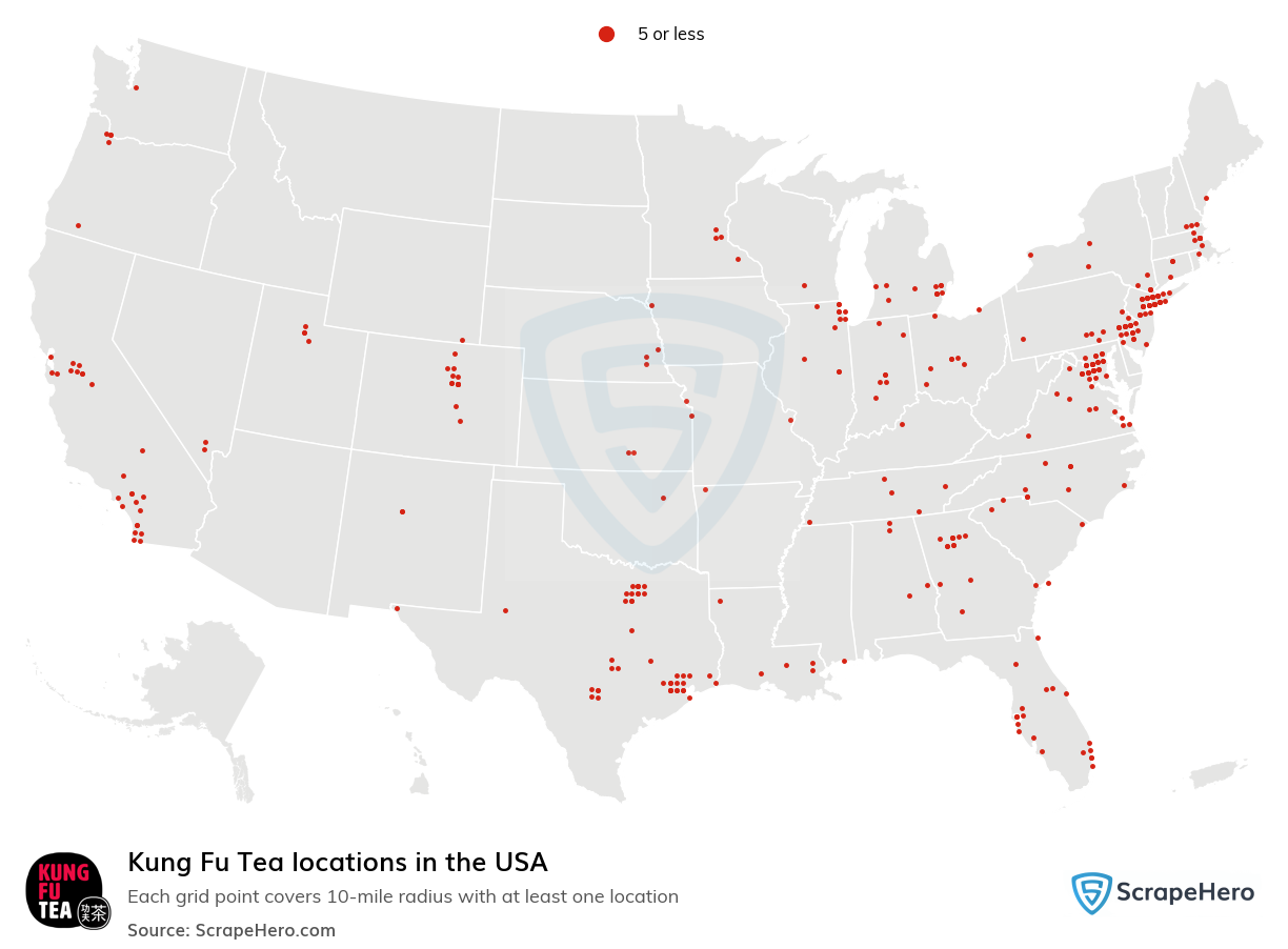 Kung Fu Tea locations