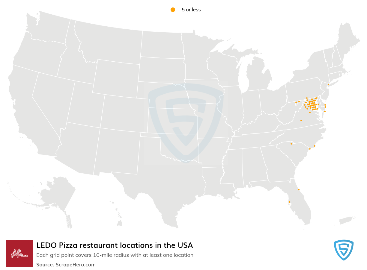 LEDO Pizza restaurant locations