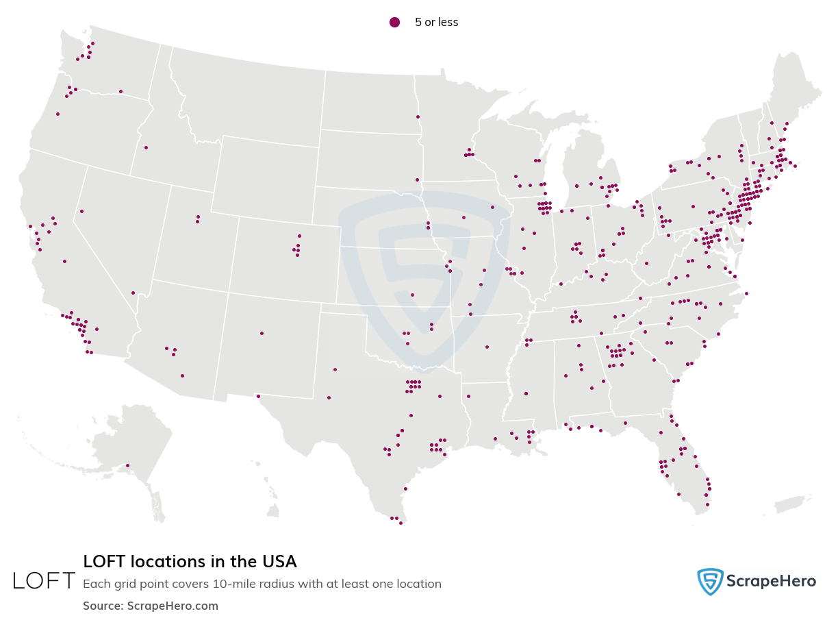 LOFT locations