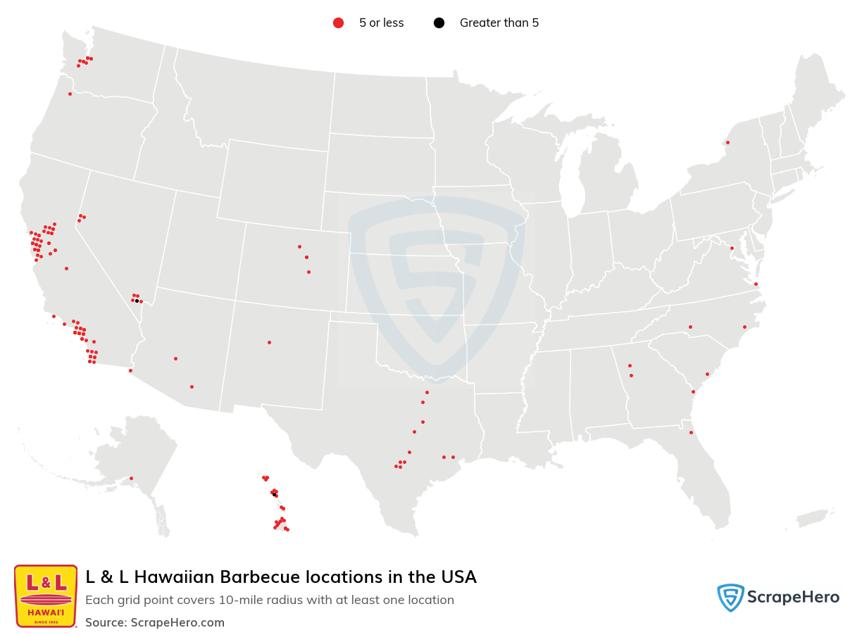 L & L Hawaiian Barbecue locations