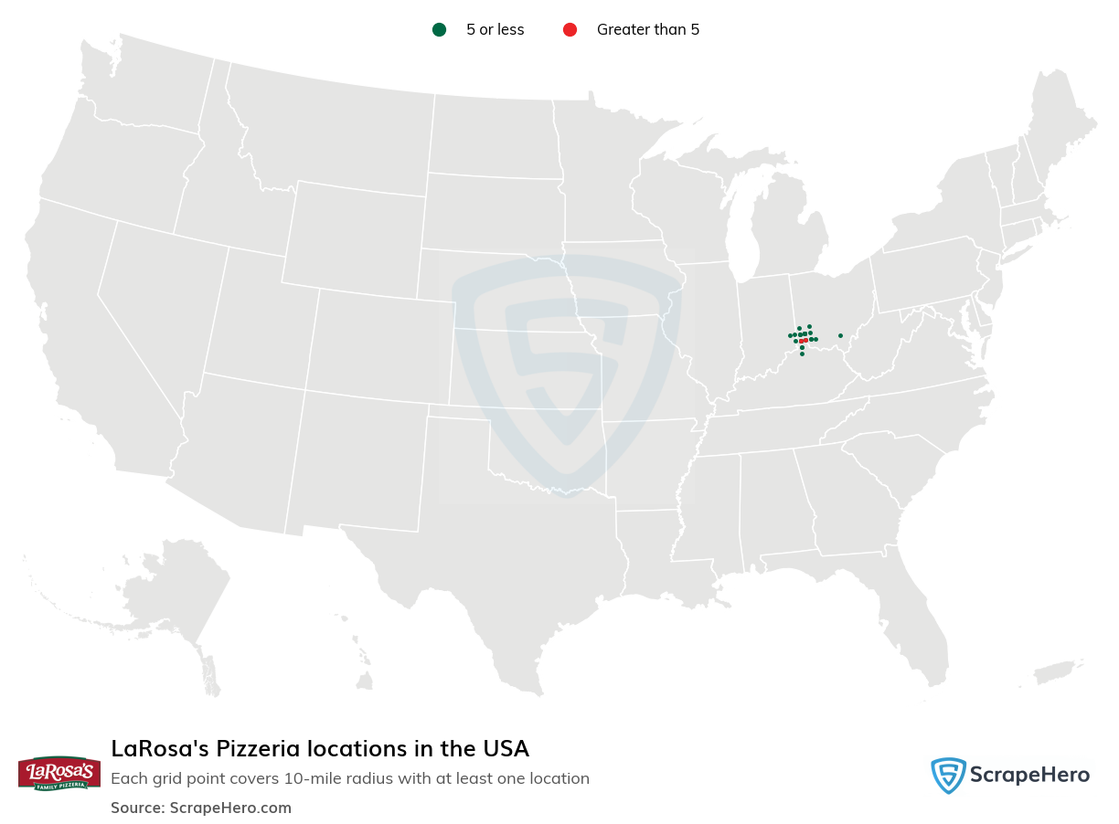 LaRosa's Pizzeria locations