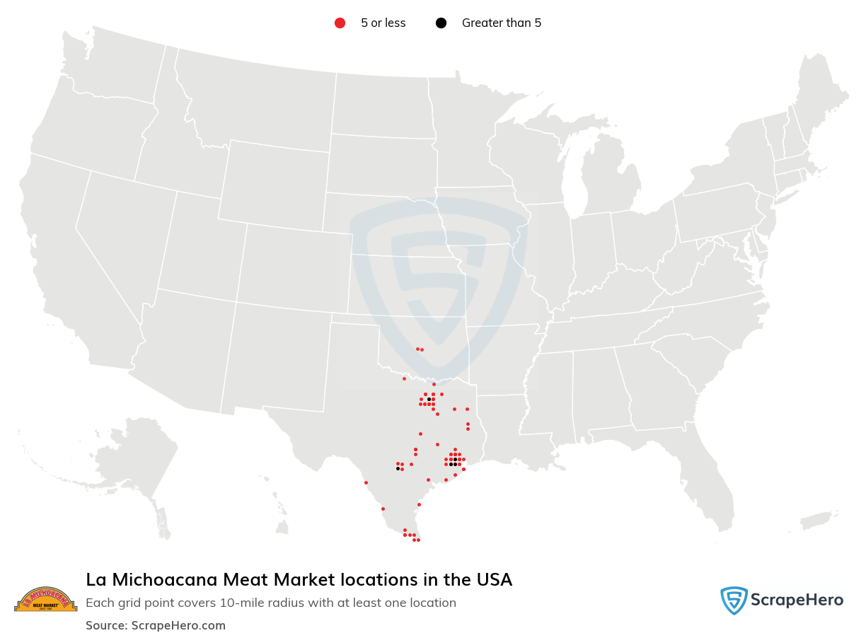 La Michoacana Meat Market locations