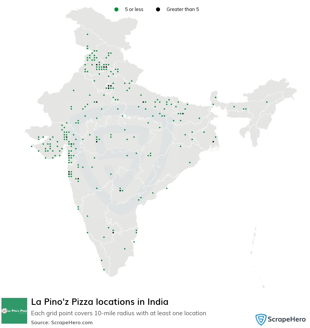 La Pino'z Pizza locations