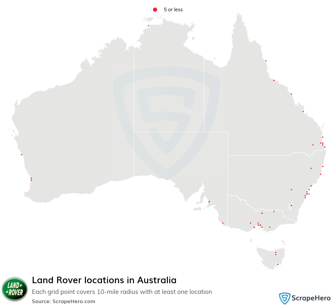 Land Rover locations