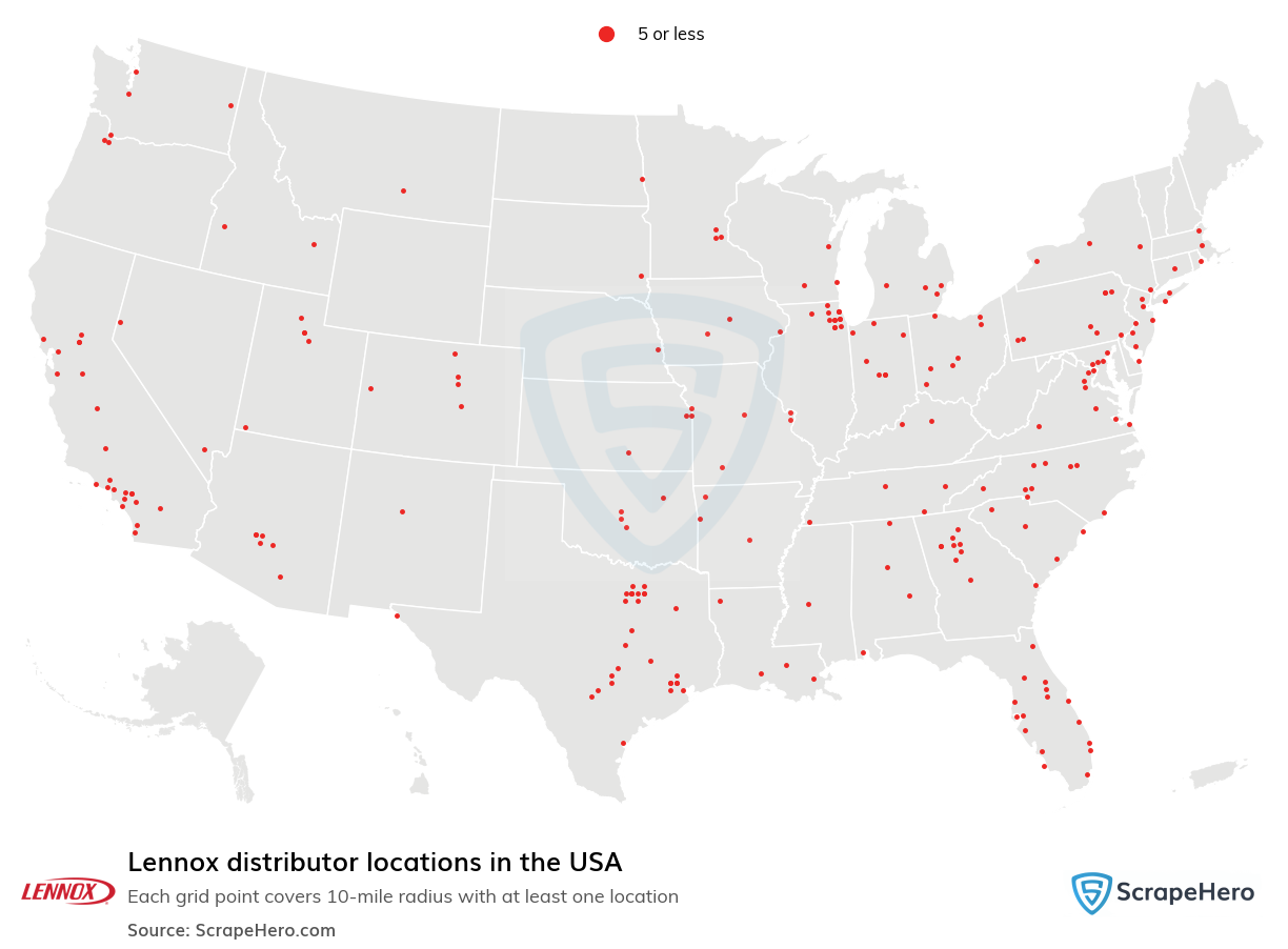 Lennox distributor locations