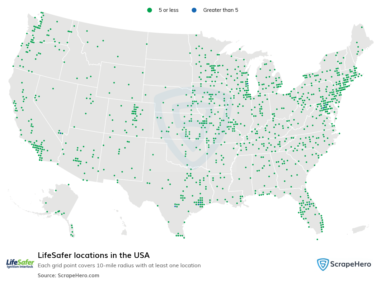 LifeSafer locations