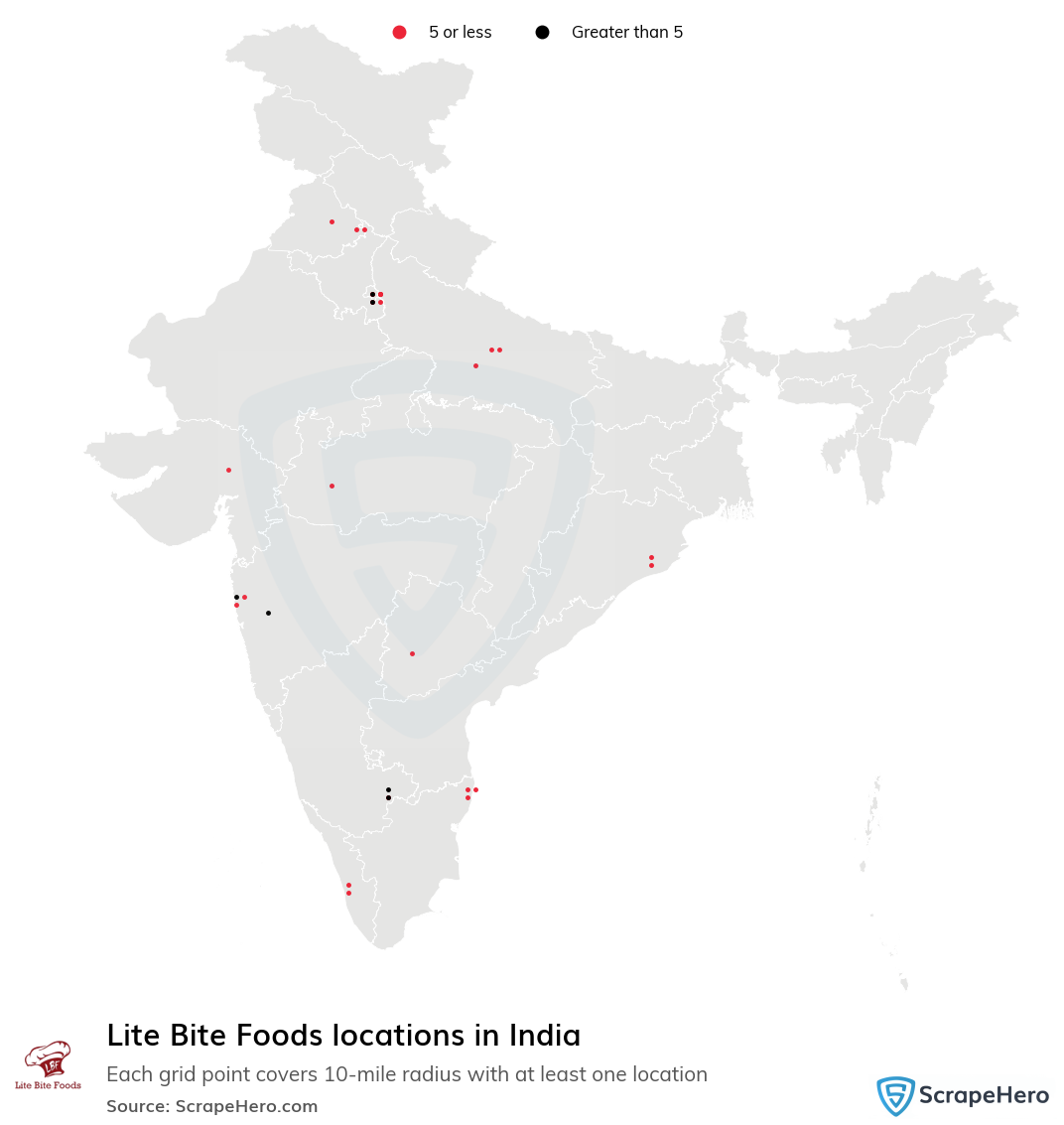 Lite Bite Foods locations