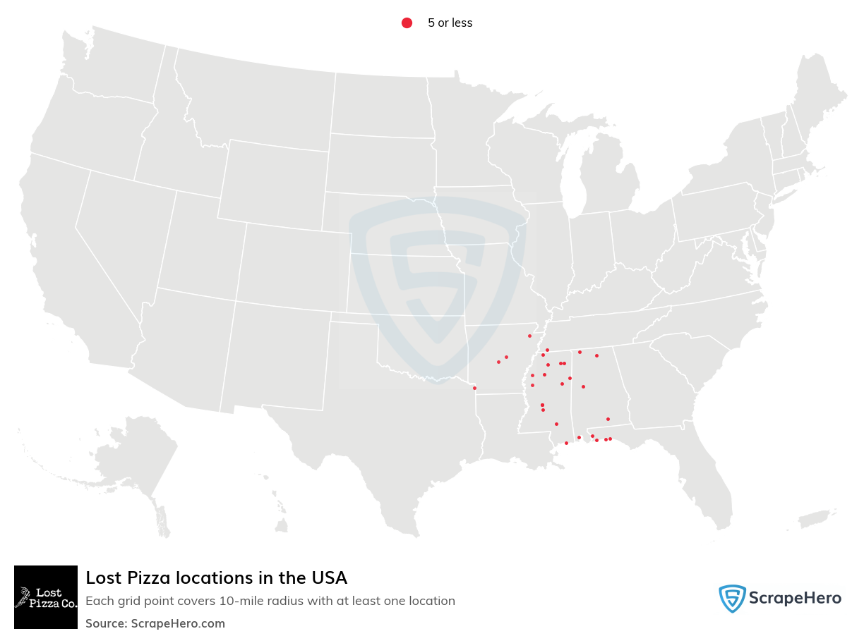 Lost Pizza locations