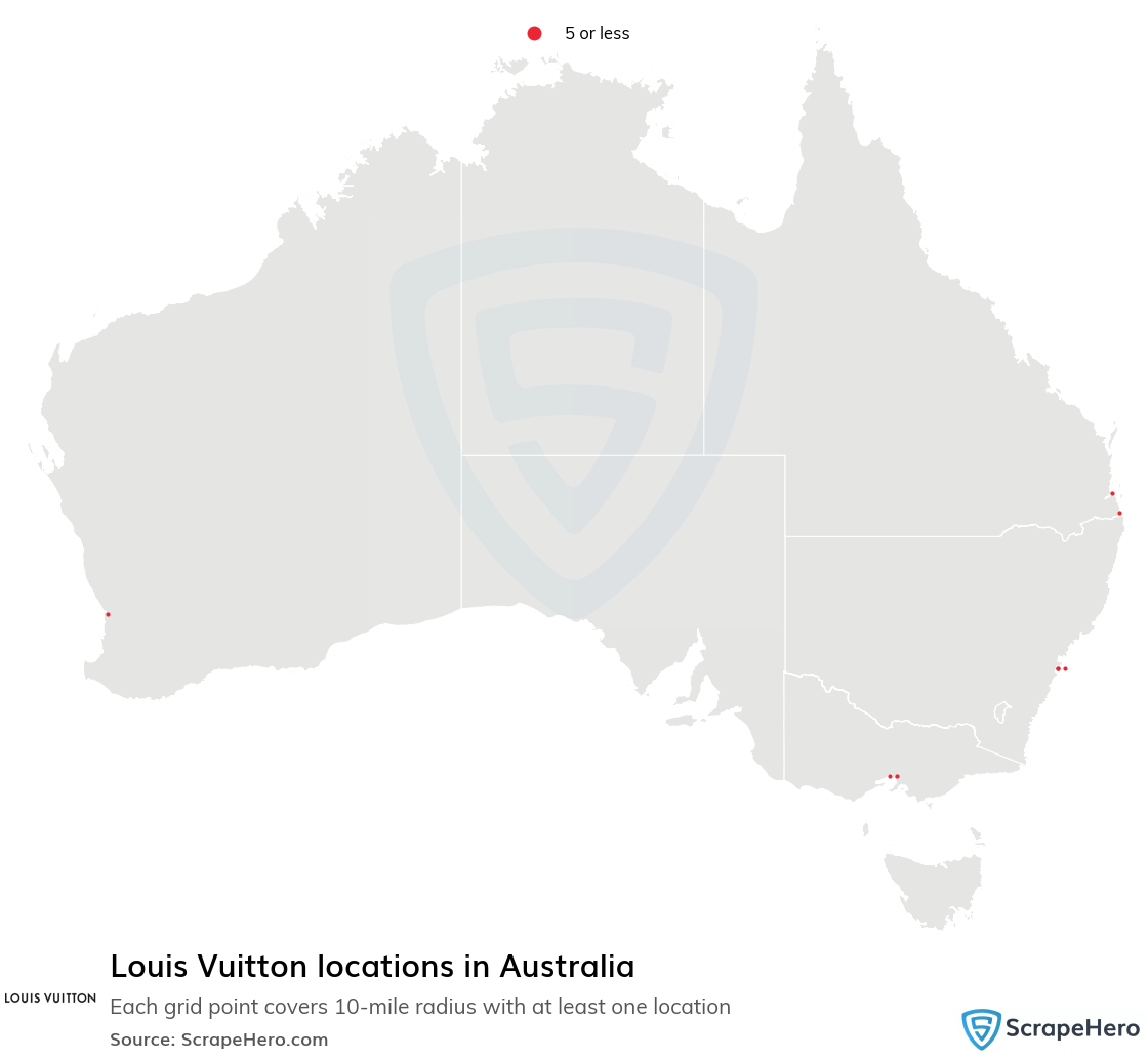 Map of  locations in Australia in 2025