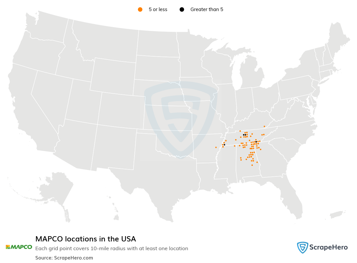 MAPCO locations