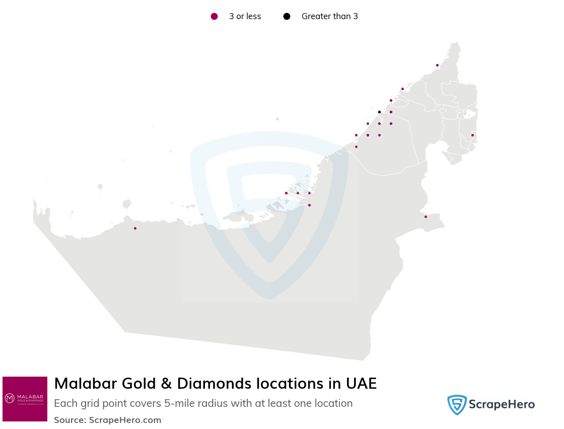 Malabar Gold & Diamonds store locations