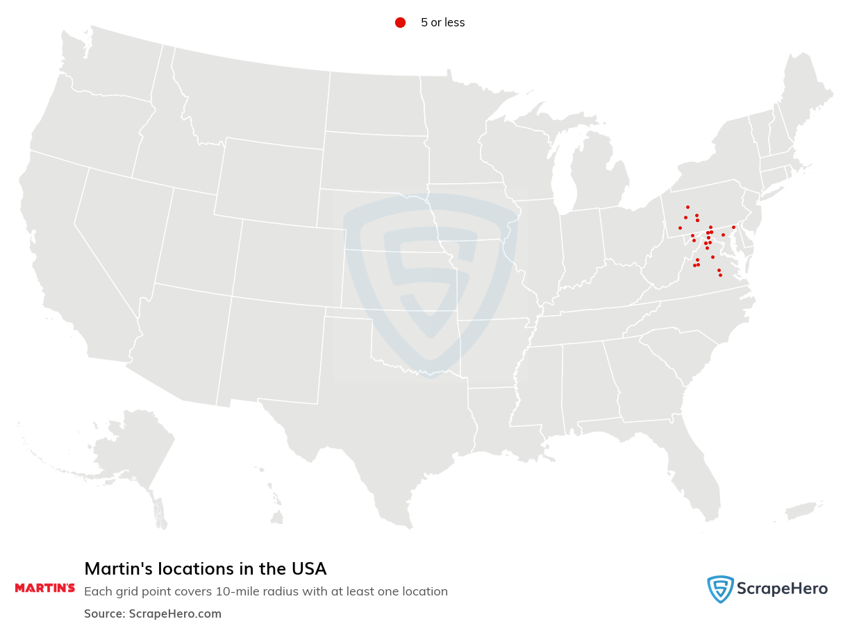 Martin's locations