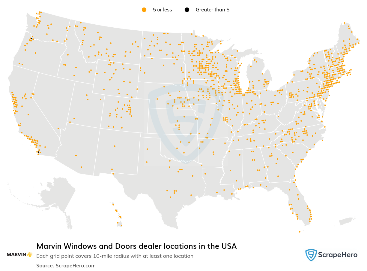 Marvin Windows and Doors dealer locations