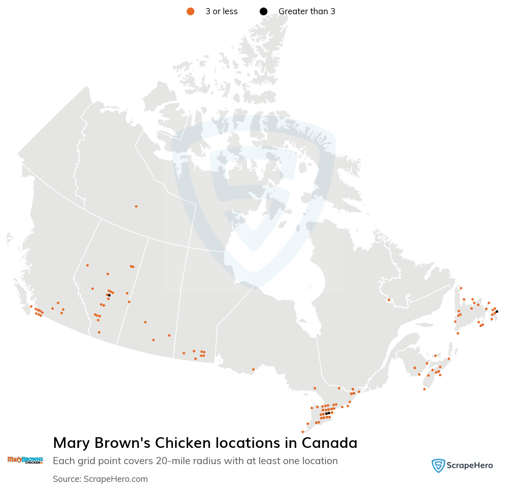 Mary Brown's Chicken locations