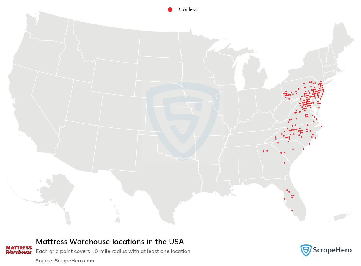 Mattress Warehouse locations