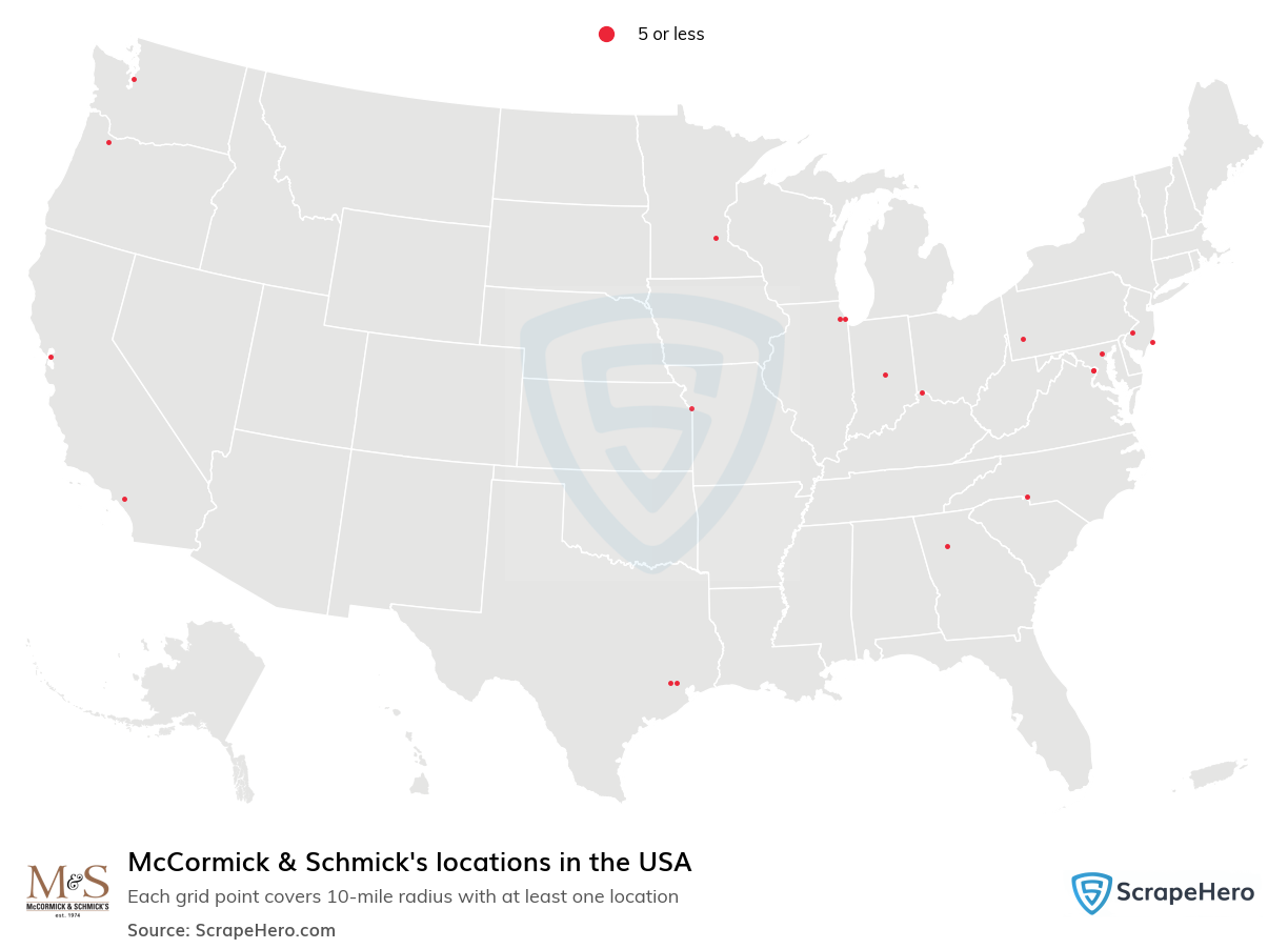 McCormick & Schmick's locations