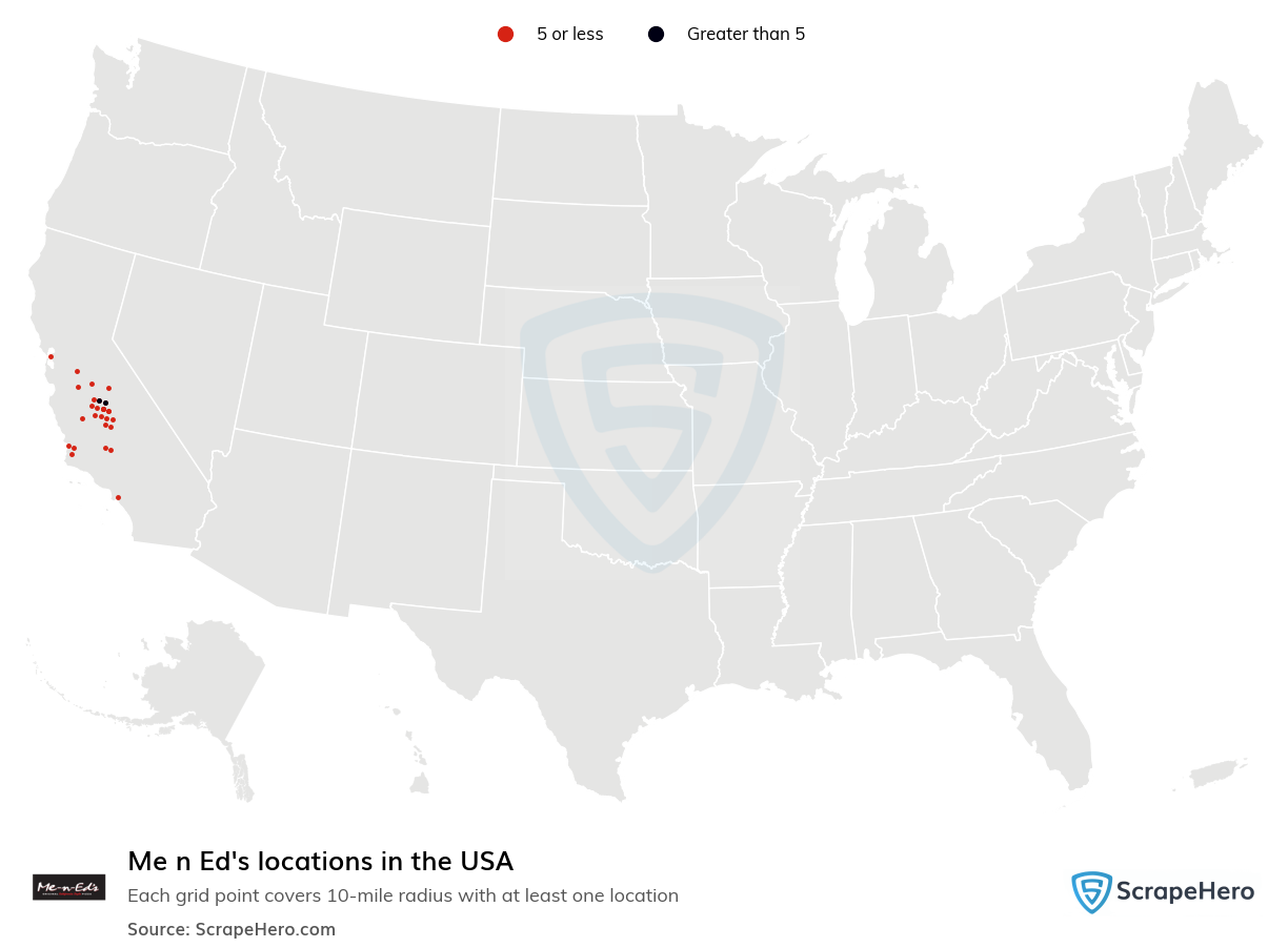 Me n Ed's locations