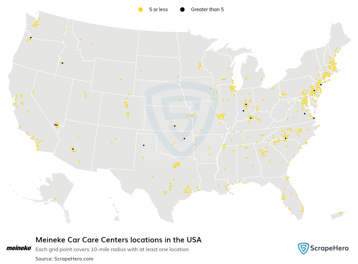 Meineke Car Care Centers locations