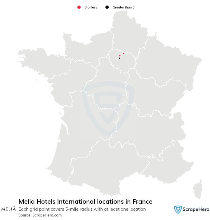 Melia Hotels International locations