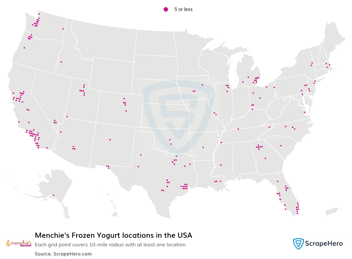 Menchie's Frozen Yogurt locations