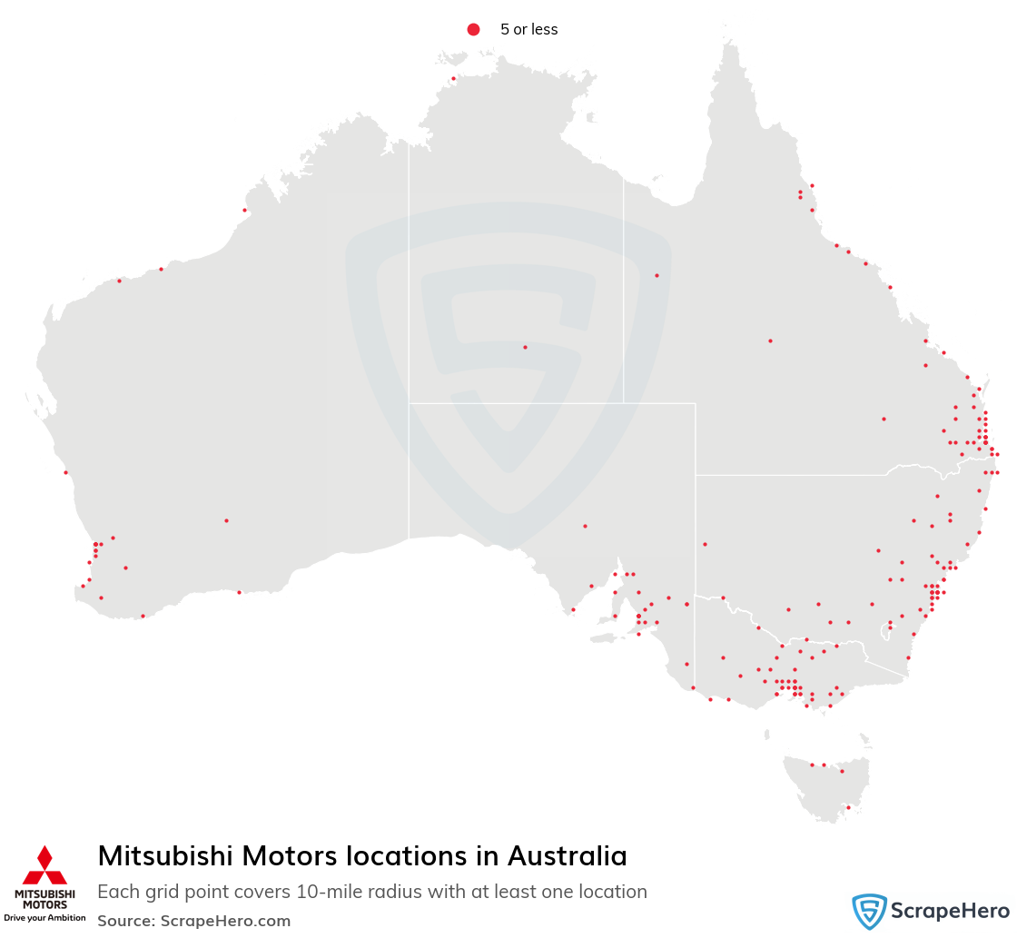 Mitsubishi Motors locations