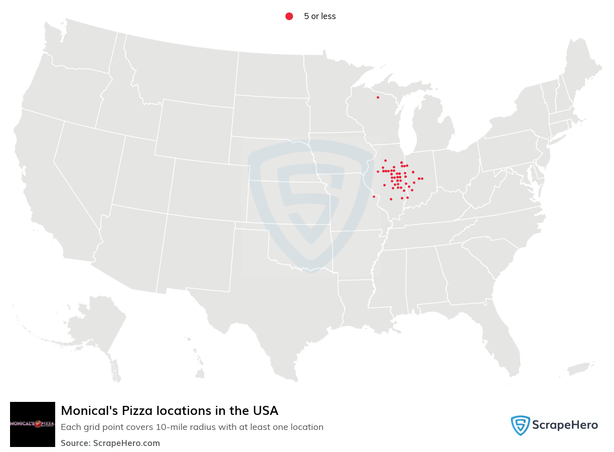 Monical's Pizza locations