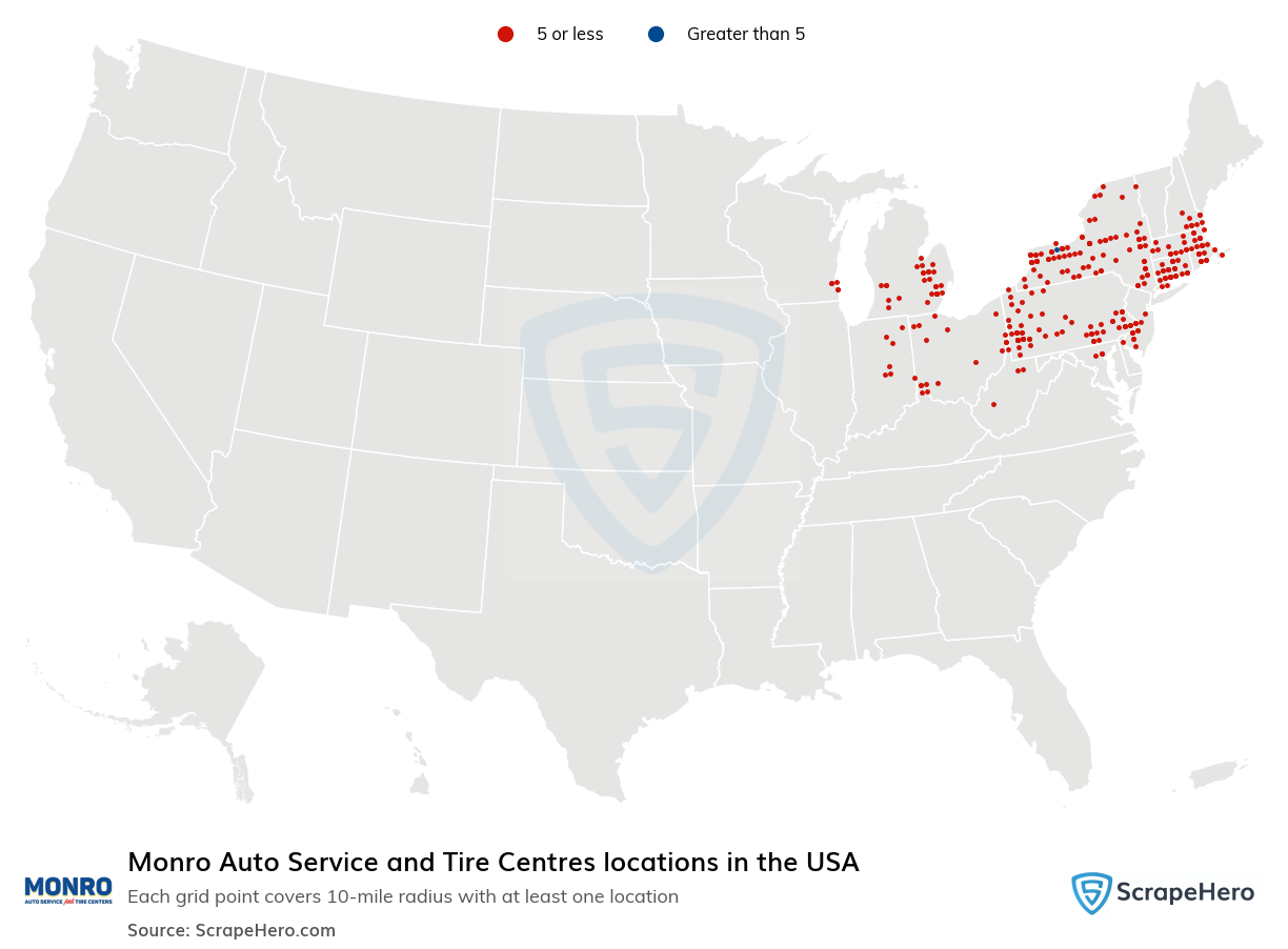 Monro Auto Service and Tire Centres locations