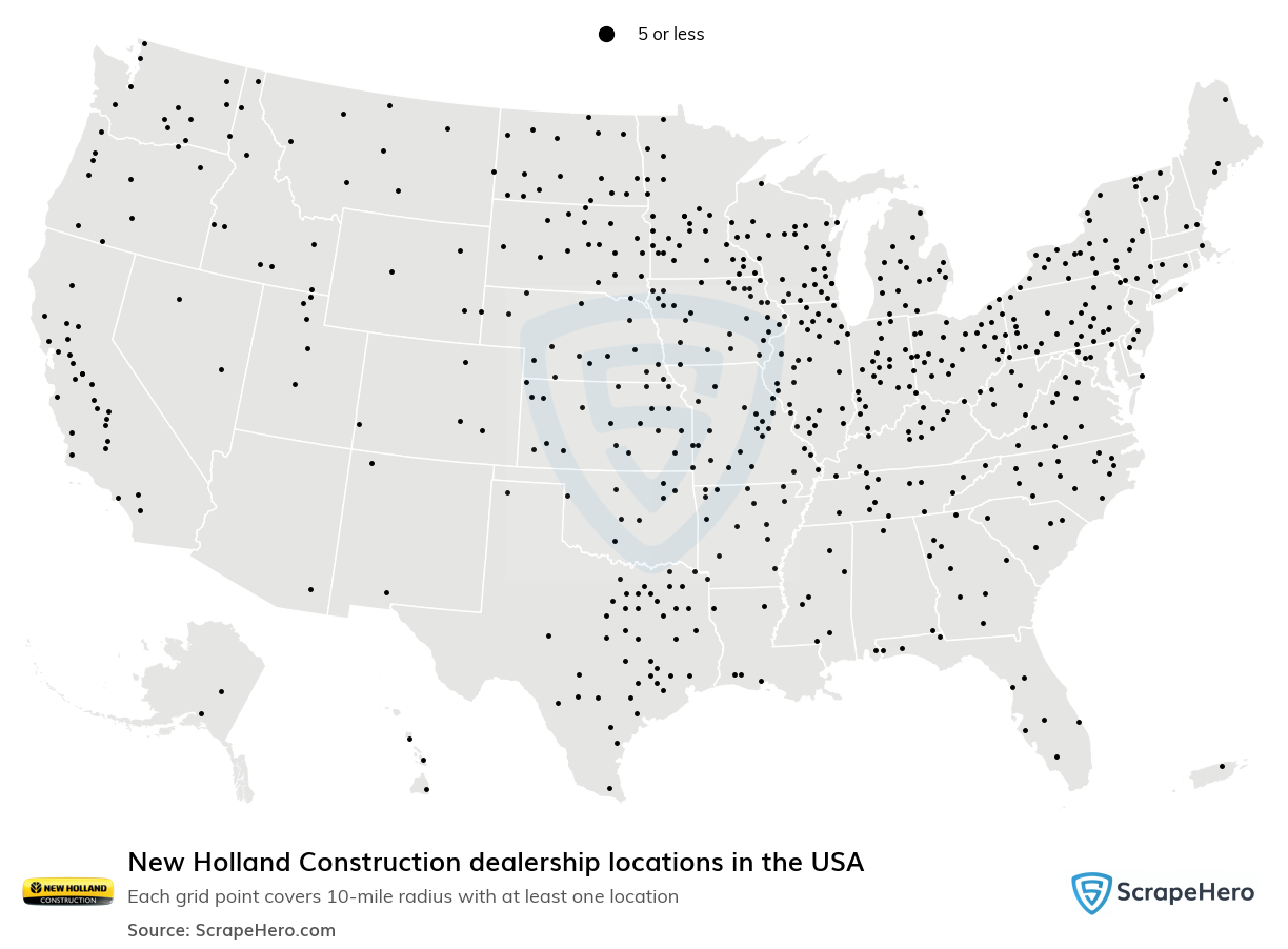 New Holland Construction dealership locations