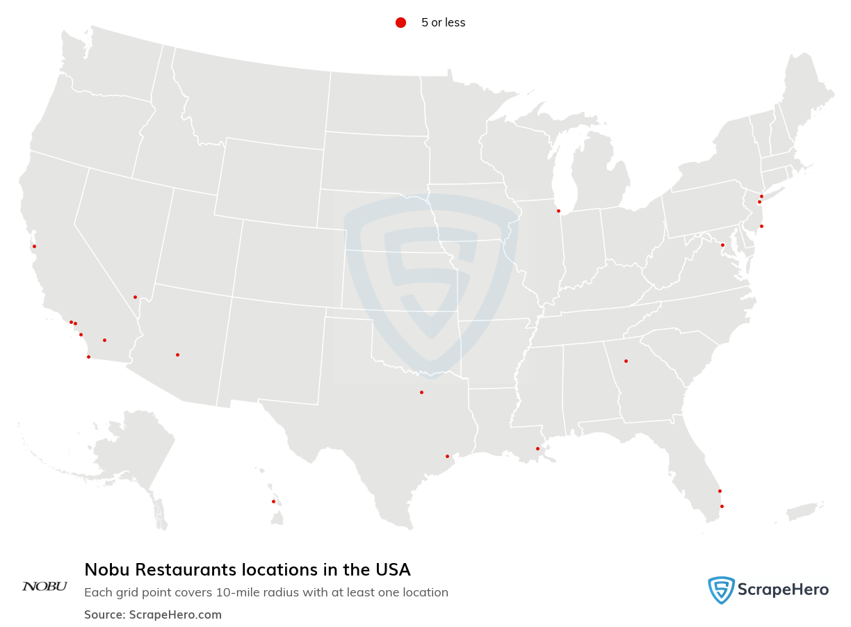 Nobu Restaurants locations