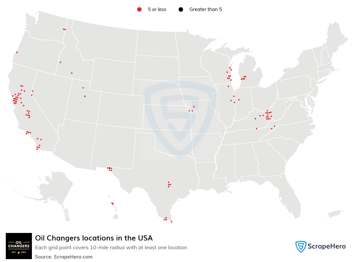 Oil Changers locations