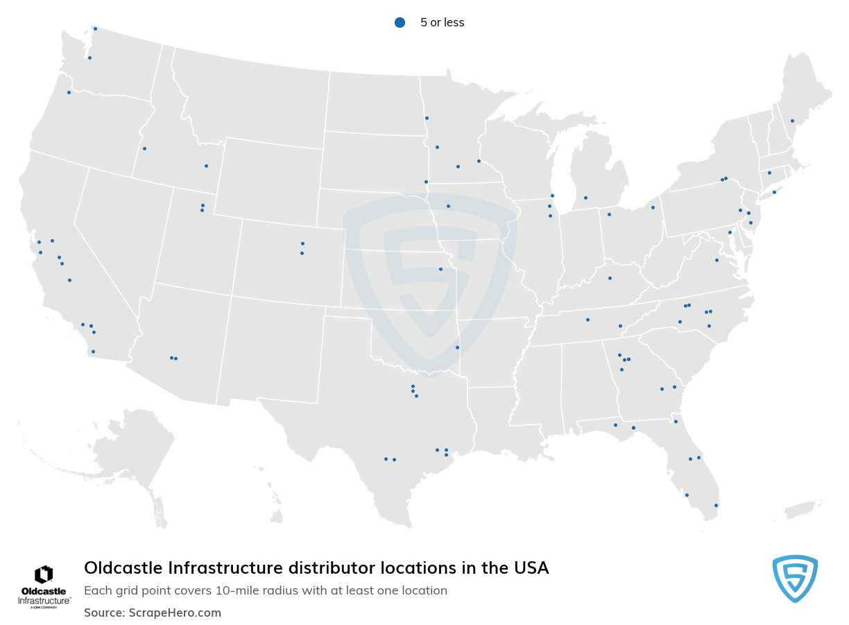 Oldcastle Infrastructure distributor locations