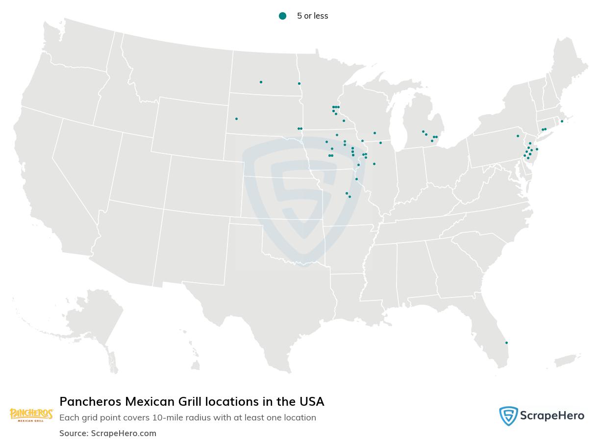 Pancheros Mexican Grill locations