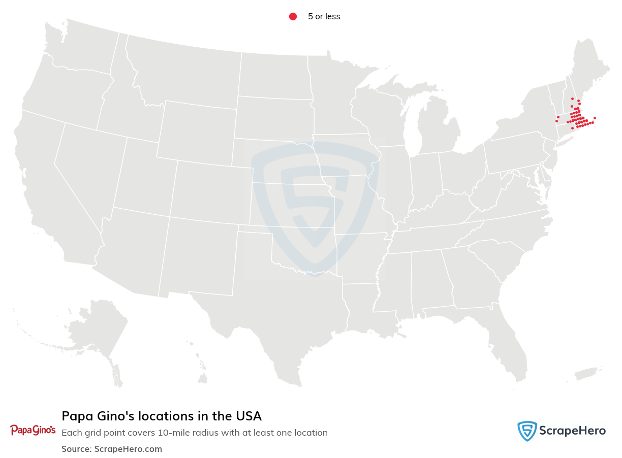 Papa Gino's locations