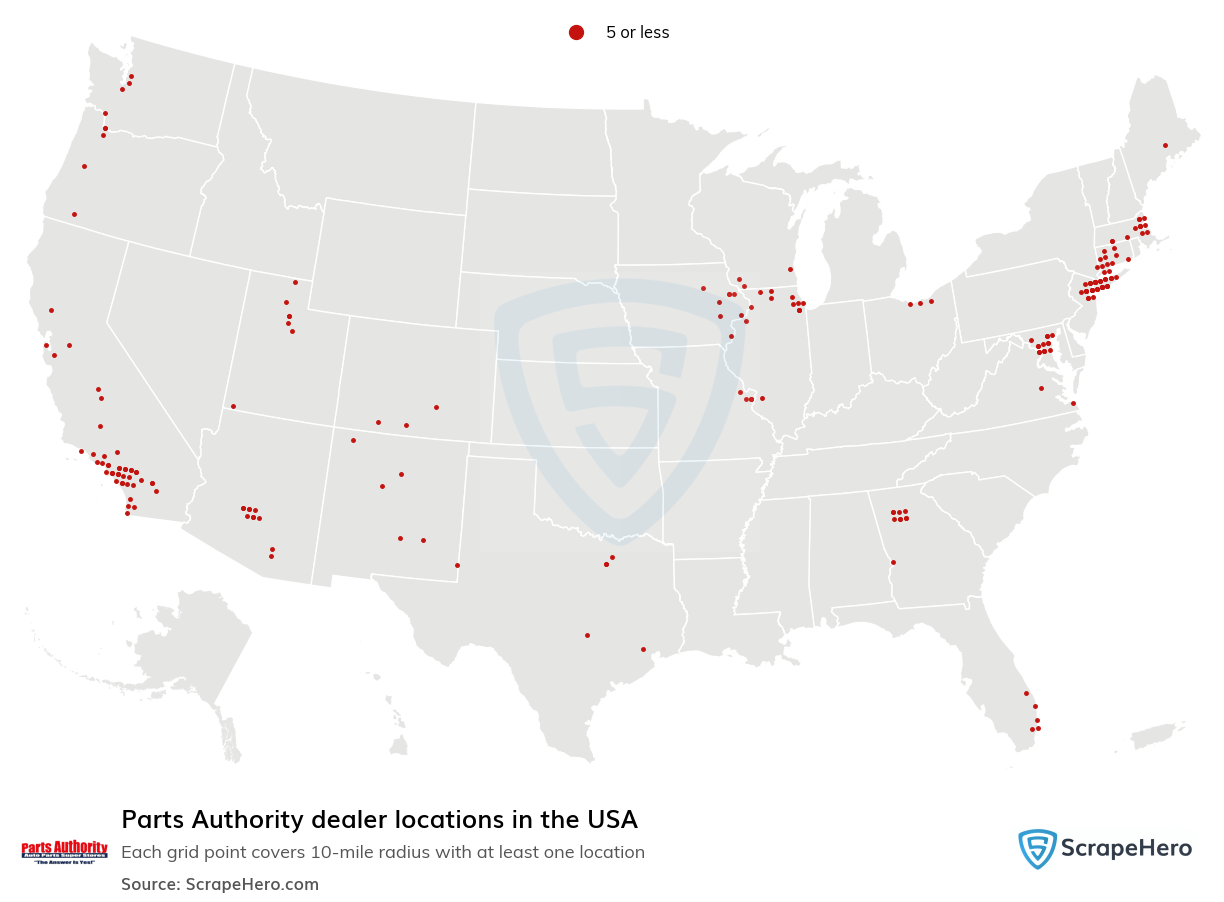 Parts Authority dealer locations