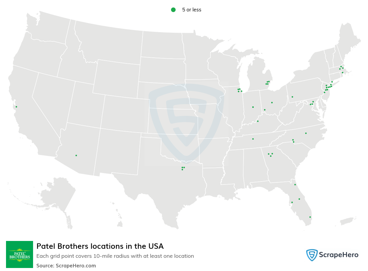 Patel Brothers locations