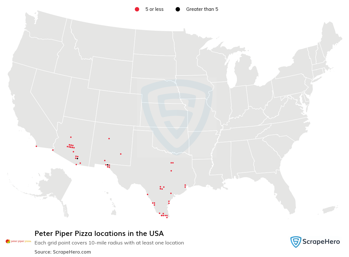 Peter Piper Pizza locations