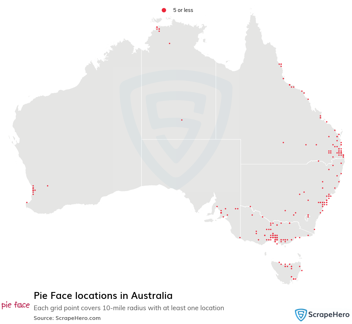 Pie Face locations