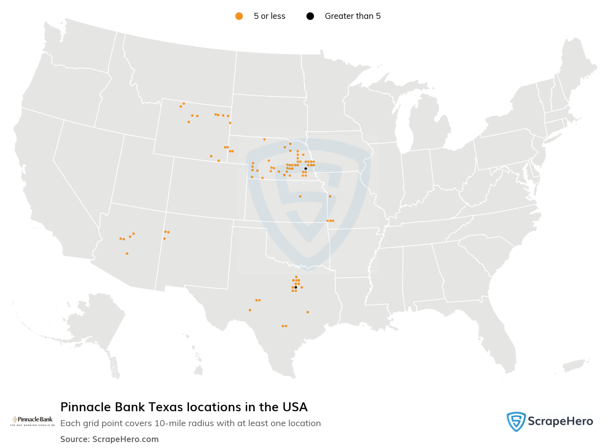 Pinnacle Bank Texas locations