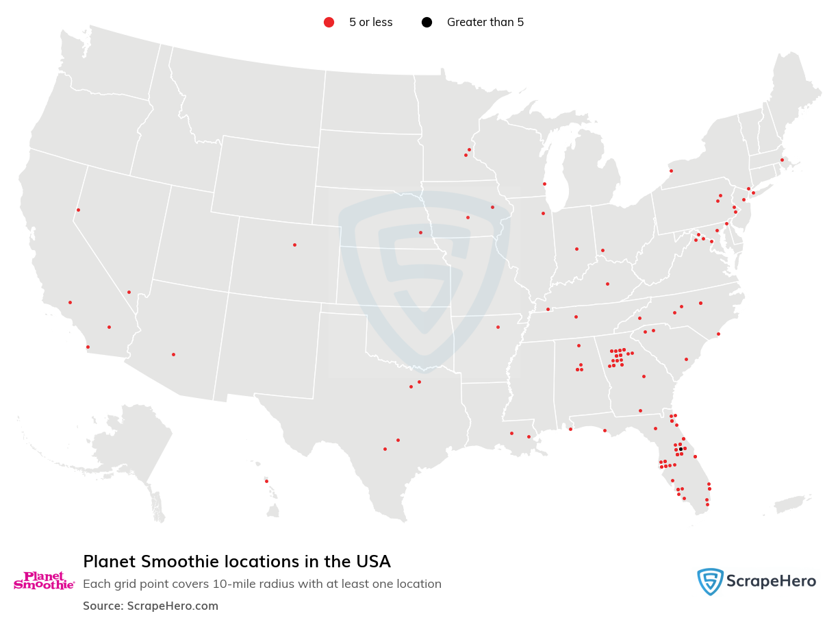 Planet Smoothie locations