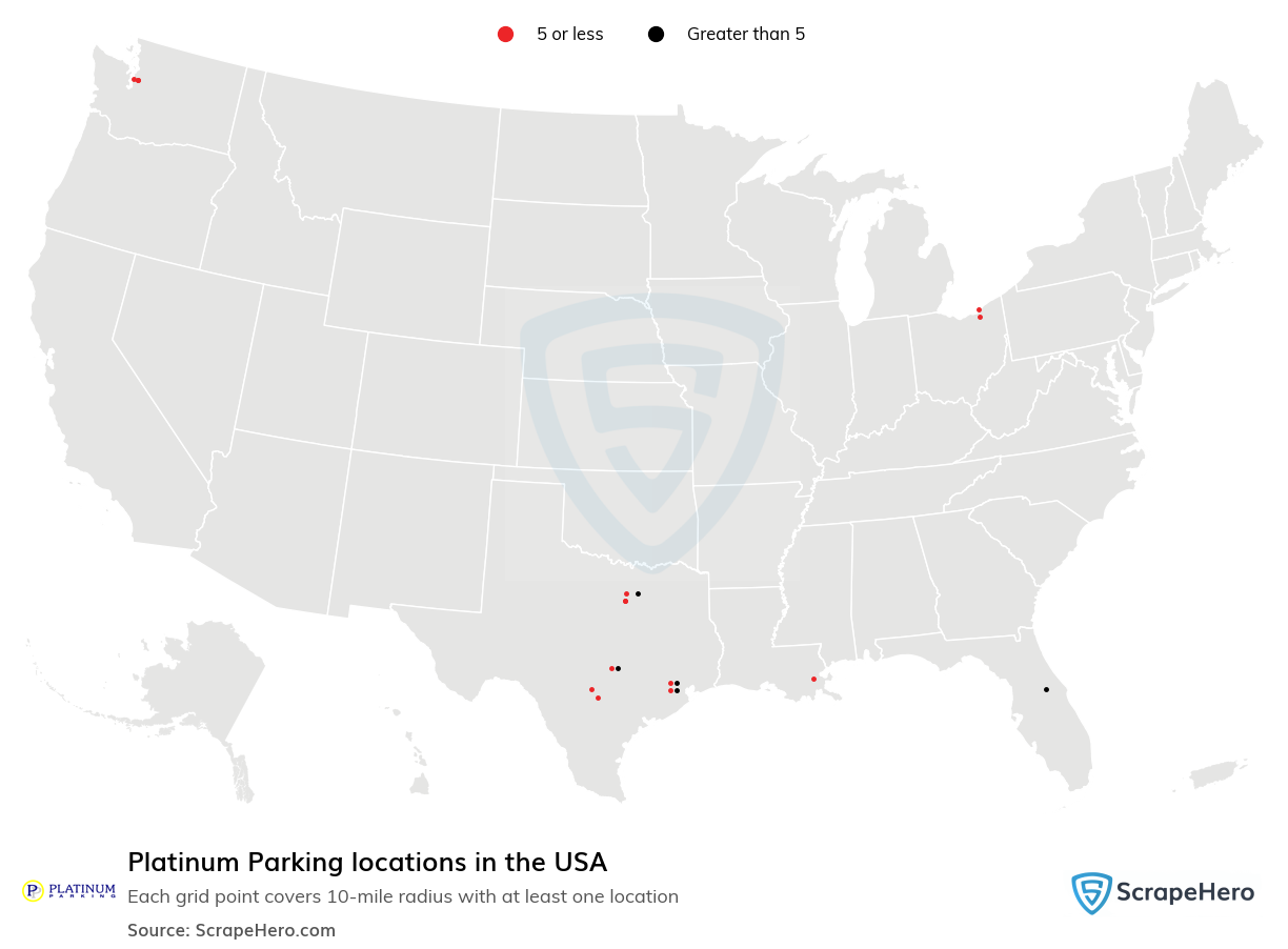 Platinum Parking locations