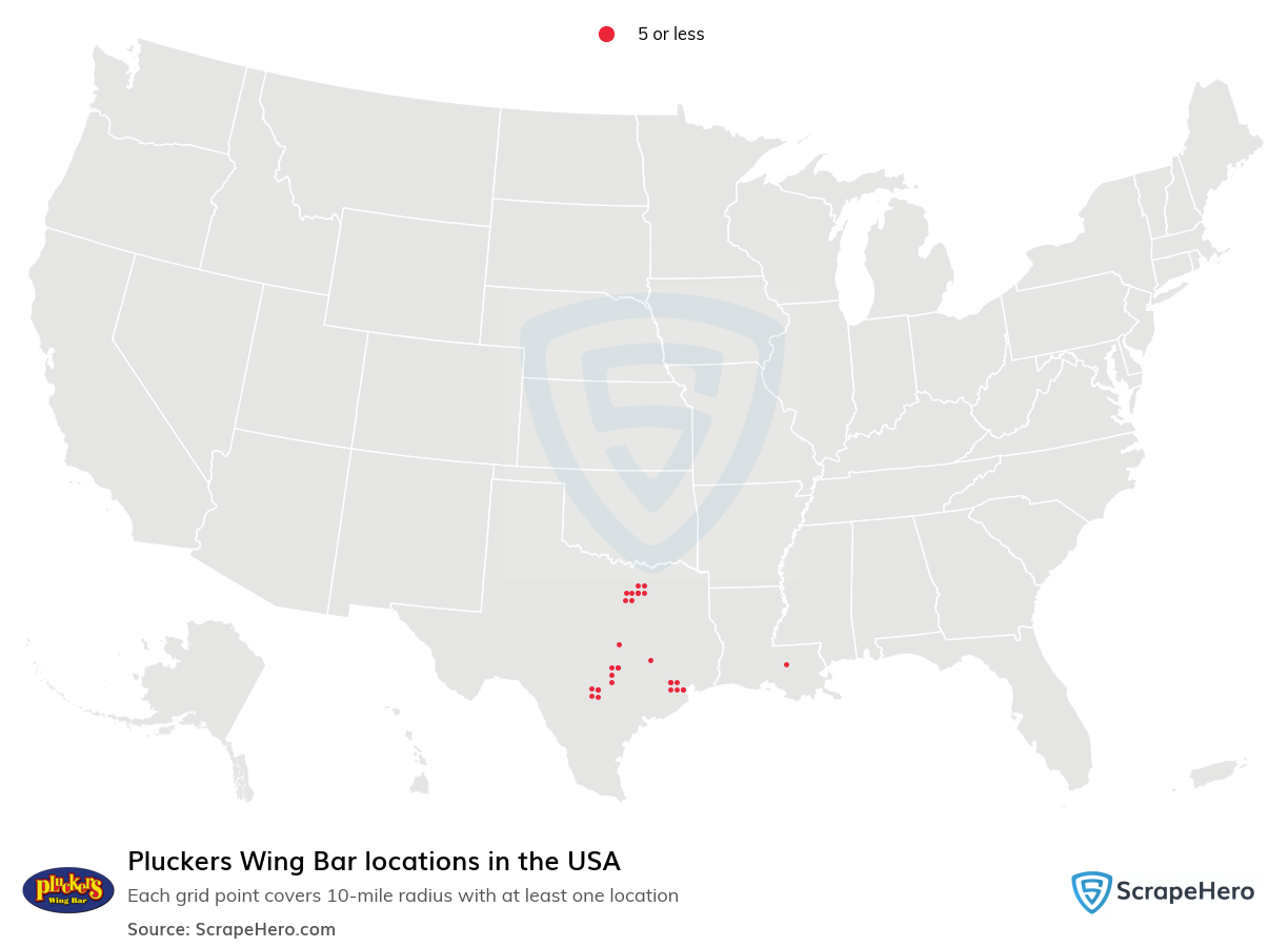 Pluckers Wing Bar locations