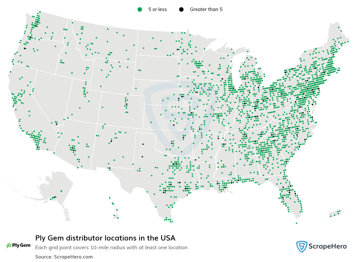 Ply Gem distributor locations