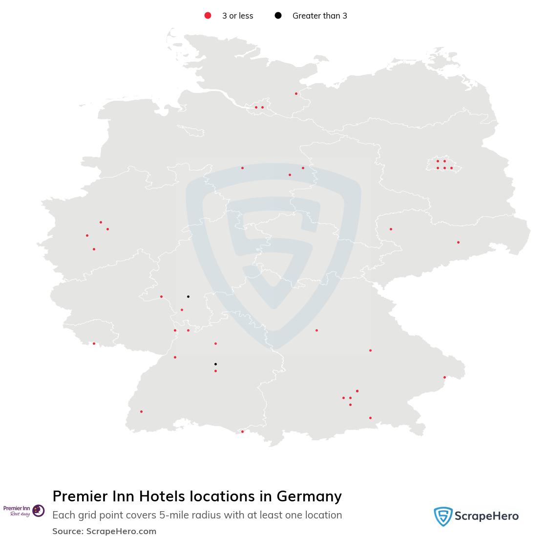 Premier Inn Hotels locations