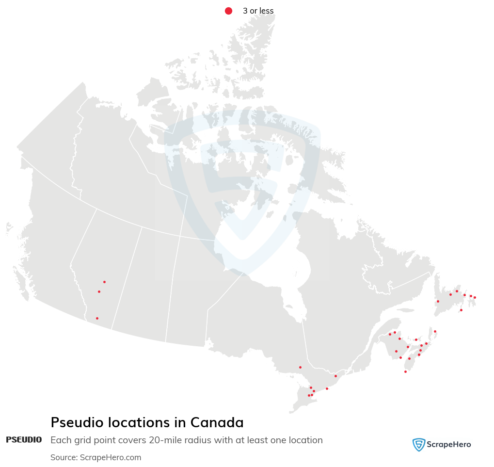 Pseudio locations