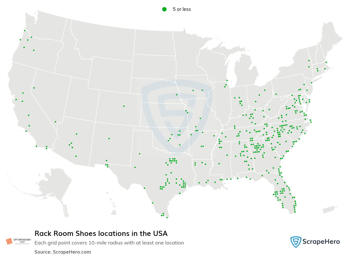 Rack Room Shoes locations