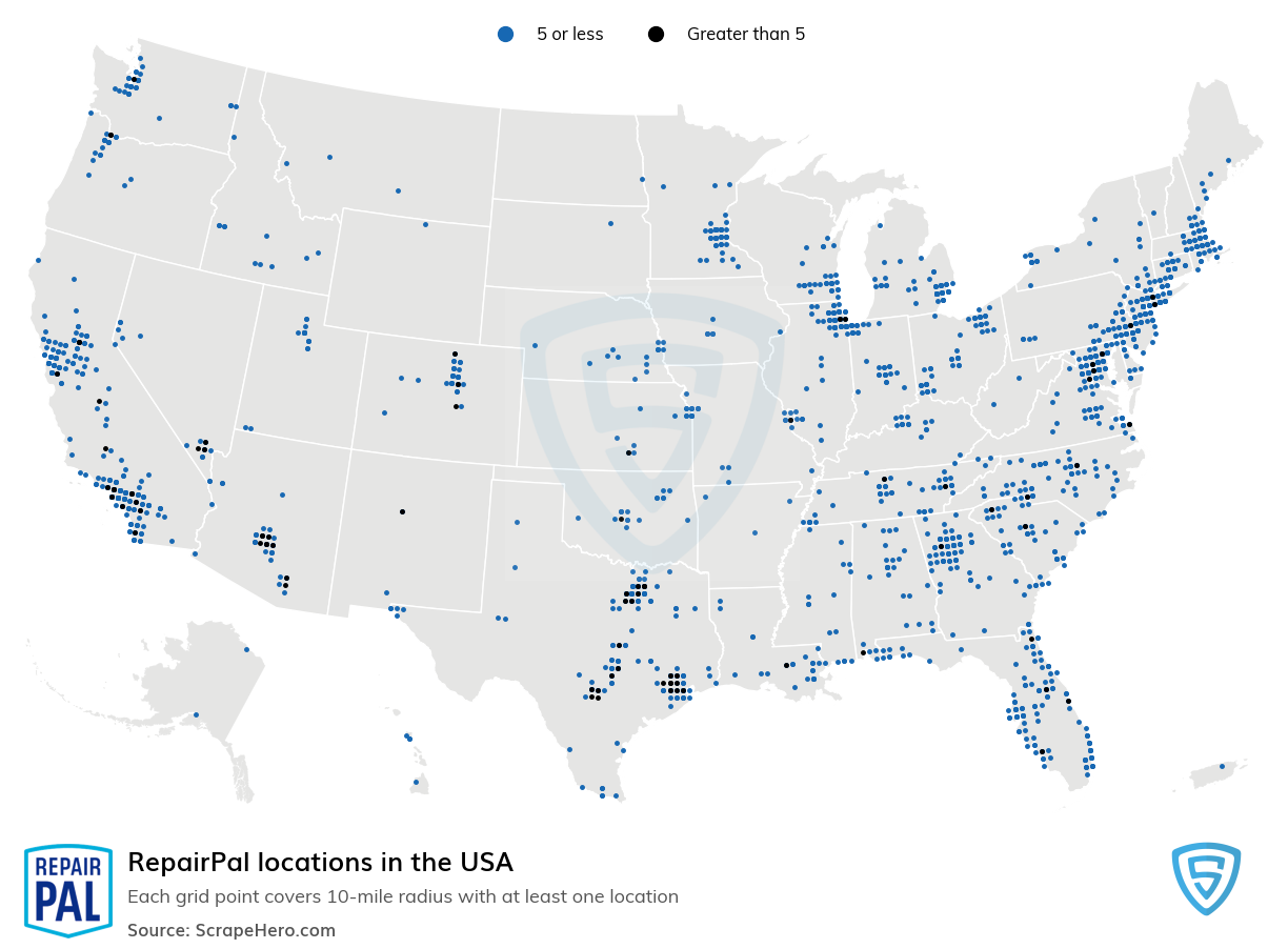 RepairPal locations