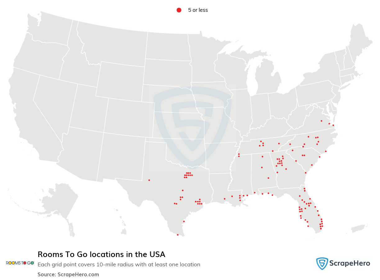 Rooms To Go locations